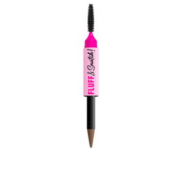 NYX Professional Makeup Lápiz para Cejas Fluff & Snatch #02, Fórmula Crema-Polvo, Acabado Mate y Difuminado, 1 g