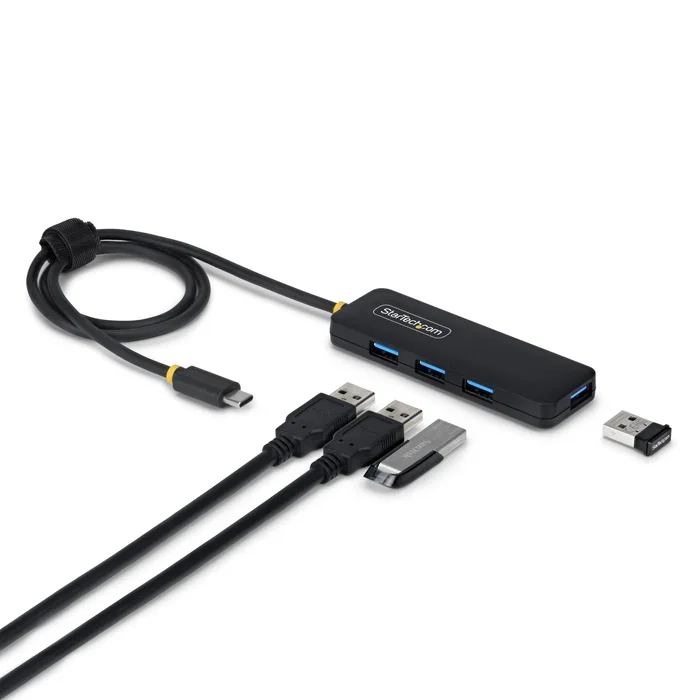 StarTech.com Hub USB-C a 4 Puertos USB-A 5 Gbps Negro StarTech.com Hub USB-C a 4 Puertos USB-A 5 Gbps Negro