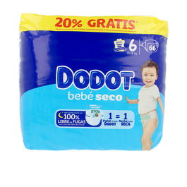 Dodot Etapas Talla 6 Pañales 13-18 kg 66 unidades