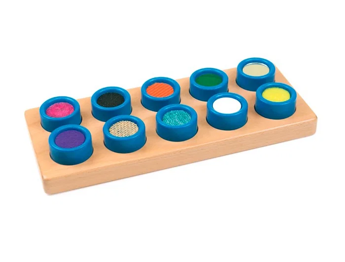 Andreutoys Juego Didáctico Cubos Táctiles 10 Texturas