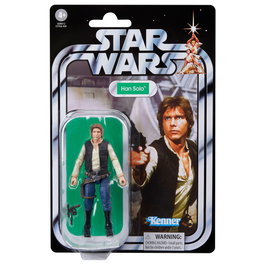 Hasbro Figura Han Solo Star Wars: Una Nueva Esperanza 9,5cm Colección Vintage Articulada con Accesorio