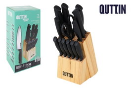 Quttin Set de 14 Cuchillos Tacoma Black 37 x 15.5 x 18 cm (2 Cajas) Skus: MASTER2UQT-709437