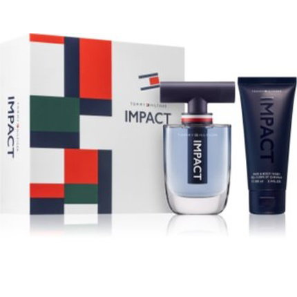Tommy Hilfiger Set Impact para Hombre con Eau De Toilette y Shower Gel