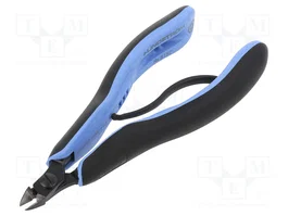 LINDSTRÖM Alicates de corte lateral de precisión ESD cabeza ovalada 133,5 mm