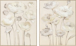 DKD Home Decor Cuadro Lienzo Flores Surtido de 2 Unidades