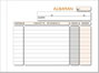LOAN Paquete de 10 talonarios de albaranes 1/8 apaisado duplicado autocopiante