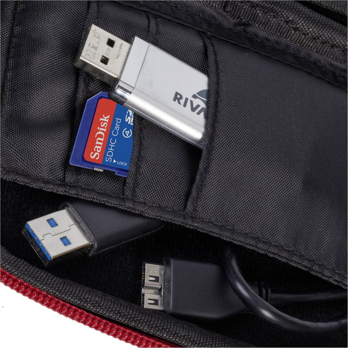 Rivacase 9101 Davos HDD Bag 2.5 Rojo