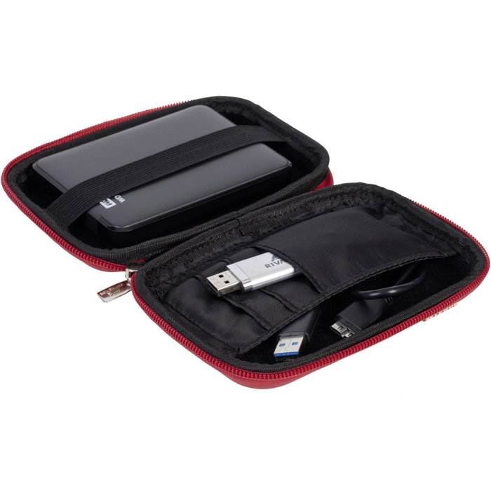 Rivacase 9101 Davos HDD Bag 2.5 Rojo
