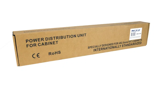 Phasak BNS 1520 Regleta para Rack de 19 pulgadas con 8 Tomas Schuko y Cable de 3m, Negro Phasak BNS 1520 Regleta para Rack de 19 pulgadas con 8 Tomas Schuko y Cable de 3m, Negro