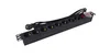 Phasak BNS 1520 Regleta para Rack de 19 pulgadas con 8 Tomas Schuko y Cable de 3m, Negro