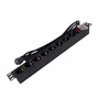 Phasak BNS 1520 Regleta para Rack de 19 pulgadas con 8 Tomas Schuko y Cable de 3m, Negro