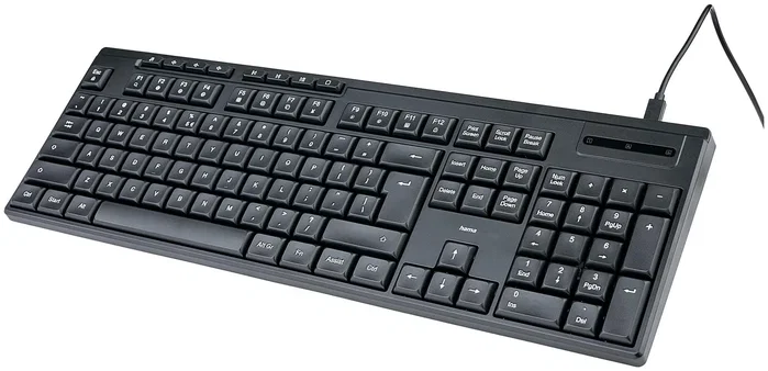 Hama CK-200 Klawiatura przewodowa Czarna, układ polski