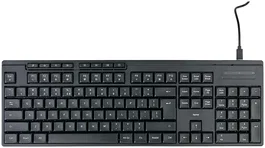 Hama CK-200 Klawiatura przewodowa Czarna, układ polski