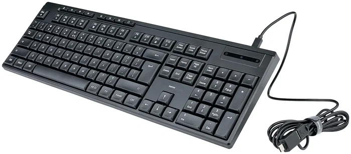 Hama CK-200 Klawiatura przewodowa Czarna, układ polski