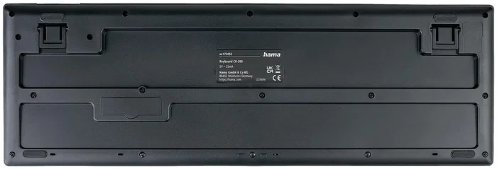 Hama CK-200 Klawiatura przewodowa Czarna, układ polski