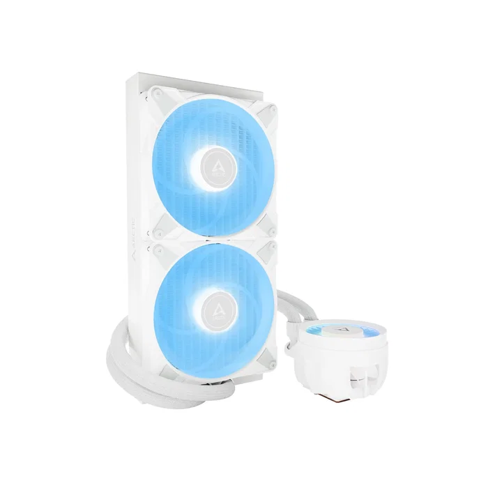 Arctic Liquid Freezer III 280 A-RGB Refrigeración Líquida AIO 280mm, 2 Ventiladores de 140mm Blanco, PWM, Intel LGA1851/1700, AMD AM4/AM5, Sistema de Refrigeración para CPU