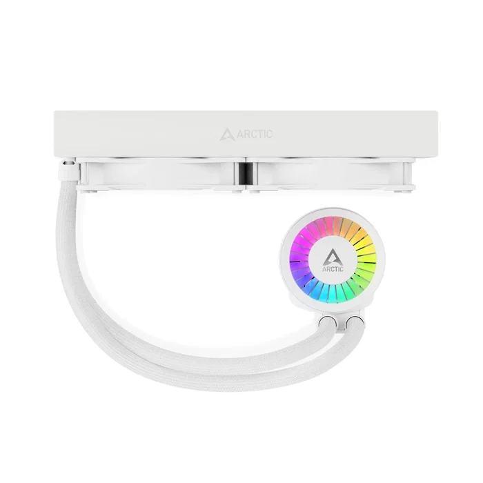 Arctic Liquid Freezer III 280 A-RGB Refrigeración Líquida AIO 280mm, 2 Ventiladores de 140mm Blanco, PWM, Intel LGA1851/1700, AMD AM4/AM5, Sistema de Refrigeración para CPU
