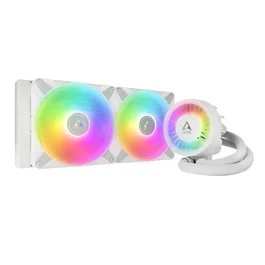 ARCTIC Liquid Freezer III 280 A-RGB White - Sistema de Refrigeración Líquida All-in-One, 280mm, 2 Ventiladores de 140mm ARGB, Blanco, Compatible con LGA 1851/1700, AM4/AM5