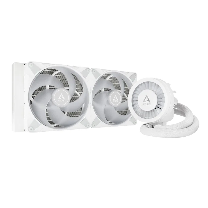 Arctic Liquid Freezer III 280 A-RGB Refrigeración Líquida AIO 280mm, 2 Ventiladores de 140mm Blanco, PWM, Intel LGA1851/1700, AMD AM4/AM5, Sistema de Refrigeración para CPU