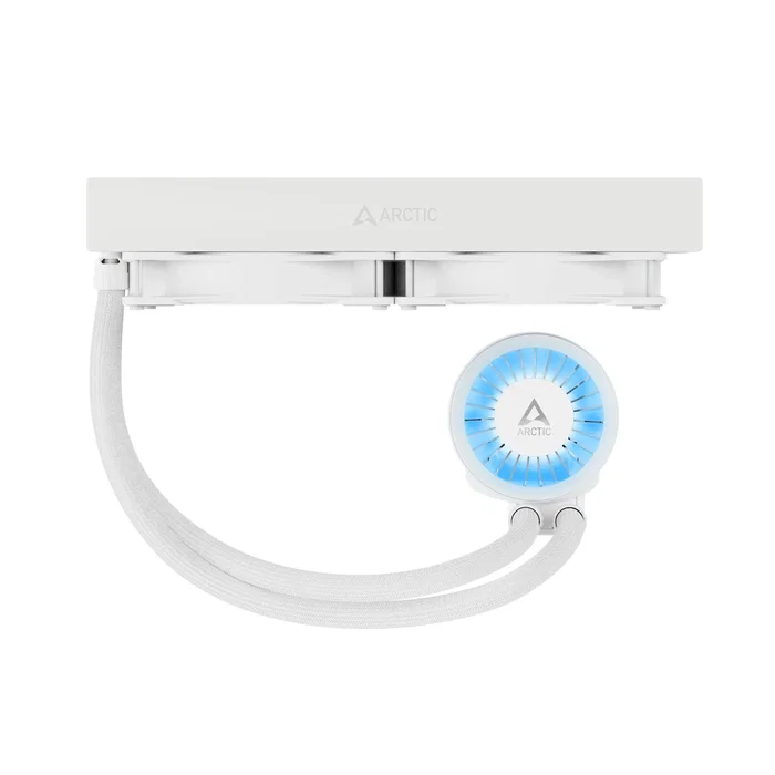 Arctic Liquid Freezer III 280 A-RGB Refrigeración Líquida AIO 280mm, 2 Ventiladores de 140mm Blanco, PWM, Intel LGA1851/1700, AMD AM4/AM5, Sistema de Refrigeración para CPU