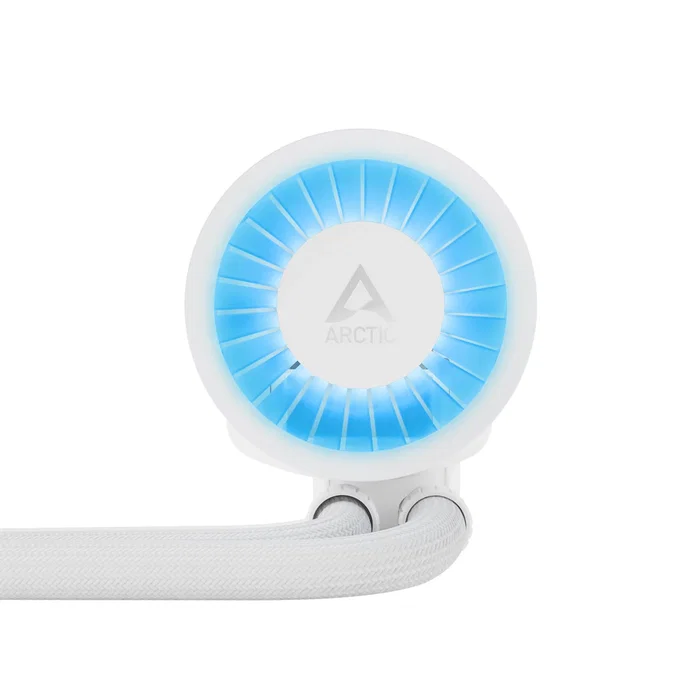 Arctic Liquid Freezer III 280 A-RGB Refrigeración Líquida AIO 280mm, 2 Ventiladores de 140mm Blanco, PWM, Intel LGA1851/1700, AMD AM4/AM5, Sistema de Refrigeración para CPU
