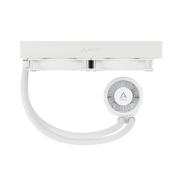 Arctic Liquid Freezer III 280 A-RGB Refrigeración Líquida AIO 280mm, 2 Ventiladores de 140mm Blanco, PWM, Intel LGA1851/1700, AMD AM4/AM5, Sistema de Refrigeración para CPU