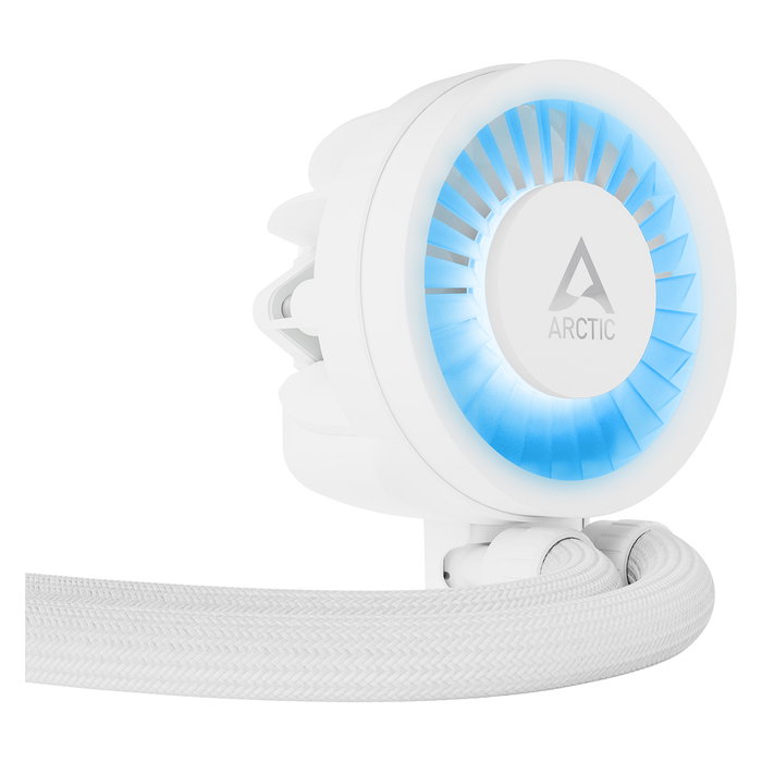 Arctic Liquid Freezer III 280 A-RGB Refrigeración Líquida AIO 280mm, 2 Ventiladores de 140mm Blanco, PWM, Intel LGA1851/1700, AMD AM4/AM5, Sistema de Refrigeración para CPU