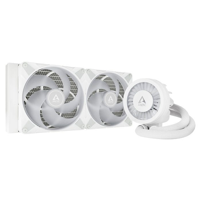 Arctic Liquid Freezer III 280 A-RGB Refrigeración Líquida AIO 280mm, 2 Ventiladores de 140mm Blanco, PWM, Intel LGA1851/1700, AMD AM4/AM5, Sistema de Refrigeración para CPU