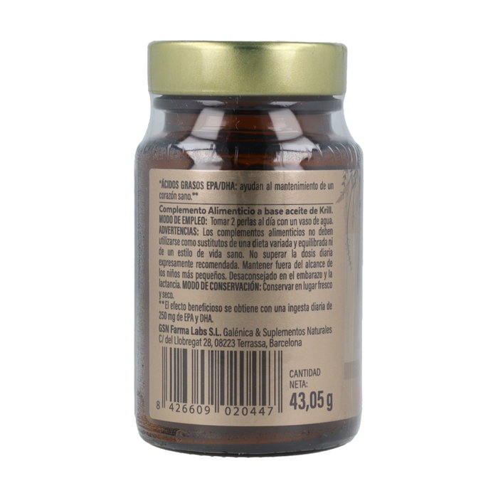 GSN Omega 3 Krill 60 perlas 500mg GSN Omega 3 Krill 60 perlas 500mg