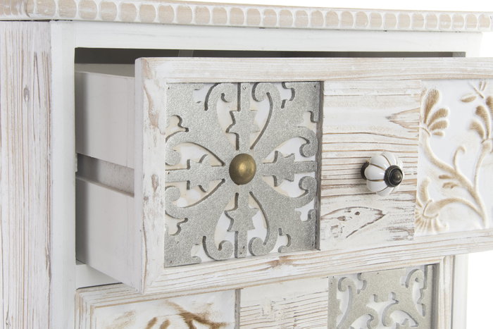 DKD Home Decor Cajonera de Madera con 3 Cajones