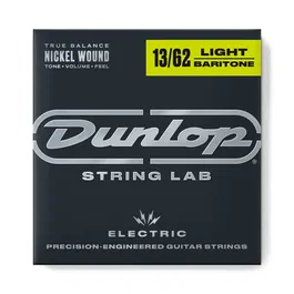 Dunlop DEN1372 Cuerdas para Guitarra Eléctrica Barítono Niqueladas Custom Light 13-72