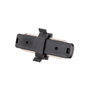 Conector Recto Carril Monofásico Negro