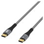 EFB Elektronik Cable USB-C 100W PD 3.0 5A, 2m, Gris/Negro