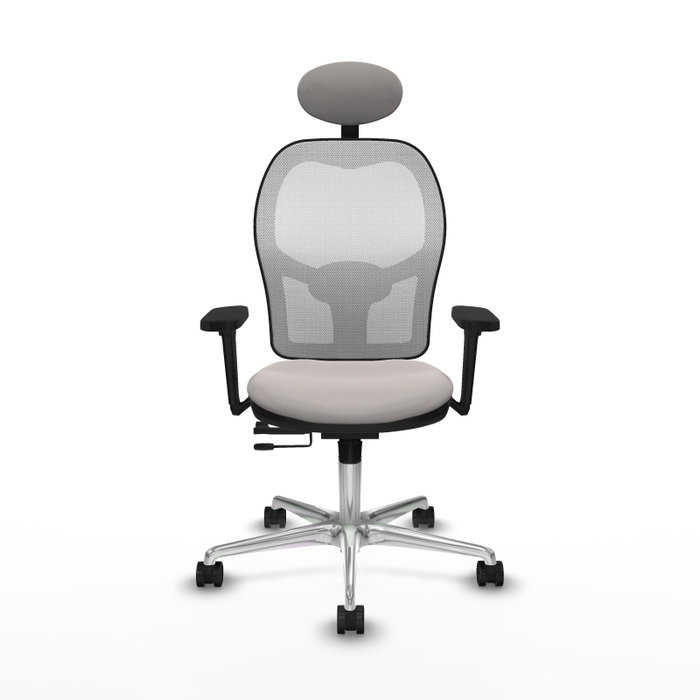 PIQUERAS Y CRESPO Silla de oficina Jorquera Blanca con Brazos 3D PIQUERAS Y CRESPO Silla de oficina Jorquera Blanca con Brazos 3D