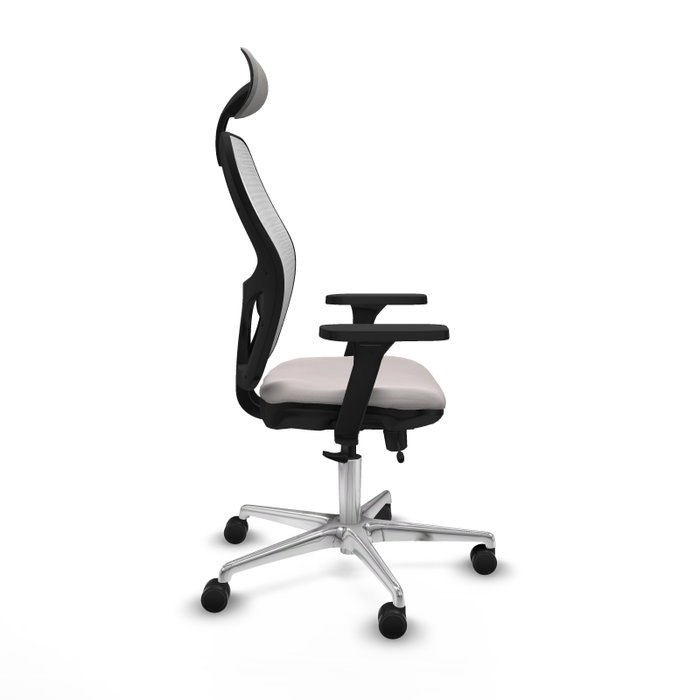 PIQUERAS Y CRESPO Silla de oficina Jorquera Blanca con Brazos 3D PIQUERAS Y CRESPO Silla de oficina Jorquera Blanca con Brazos 3D