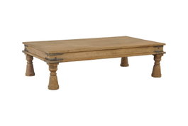 DKD Home Decor Mesa de Centro de Madera Natural Pieza Única