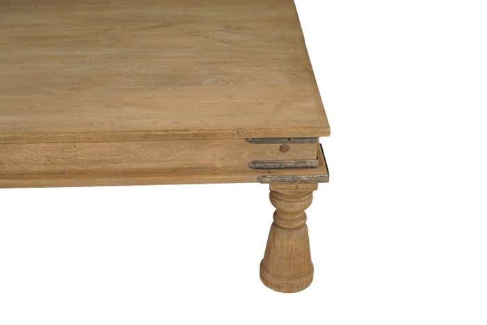 DKD Home Decor Mesa de Centro de Madera Natural Pieza Única