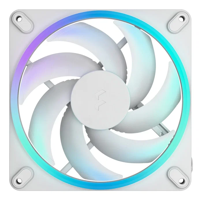 Fractal Design Momentum 14 RGB - Ventilador para PC 140 mm Blanco con LED RGB, PWM, Rodamiento FDB, 1800 RPM, 126.6 m³/h, 28 dB - 1 Pieza