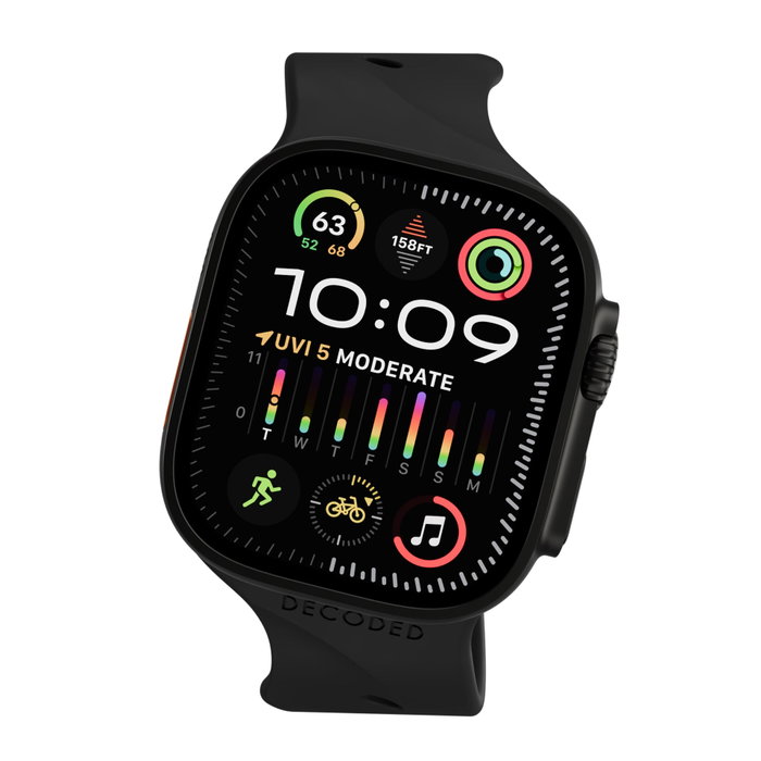 Decoded Silicone Ares Splice Strap 44/46/49mm Black Decoded Silicone Ares Splice Strap 44/46/49mm Black