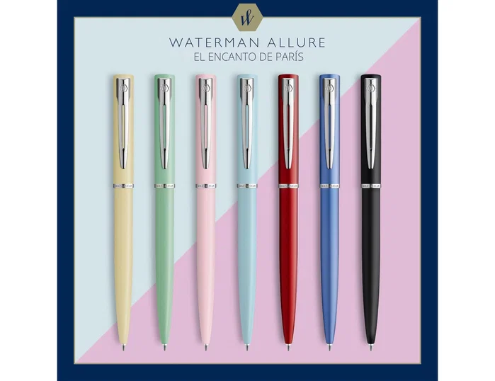 Waterman Allure Bolígrafo Punta Media Lacado Negro con Estuche de Regalo Waterman Allure Bolígrafo Punta Media Lacado Negro con Estuche de Regalo
