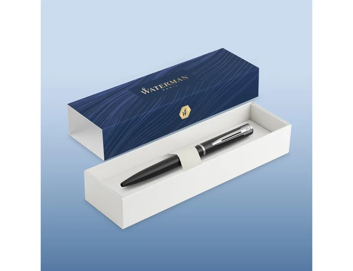 Waterman Allure Bolígrafo Punta Media Lacado Negro con Estuche de Regalo Waterman Allure Bolígrafo Punta Media Lacado Negro con Estuche de Regalo