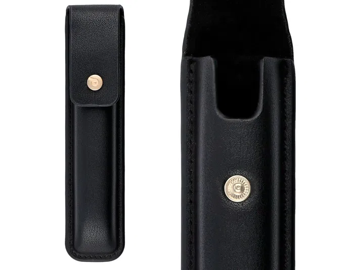 Belius Passion d'or Bolígrafo y Estuche de Aluminio Negro y Dorado con Tinta Azul