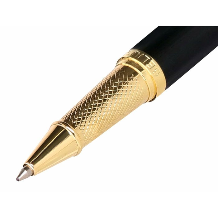 Belius Passion D'or Bolígrafo y Estuche Negro y Dorado con Tinta Azul