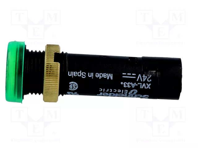 SCHNEIDER ELECTRIC Lámpara indicadora LED verde 24VDC Ø12mm