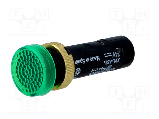 SCHNEIDER ELECTRIC Lámpara indicadora LED verde 24VDC Ø12mm