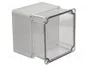 FIBOX SOLID Carcasa Universal Gris de Policarbonato