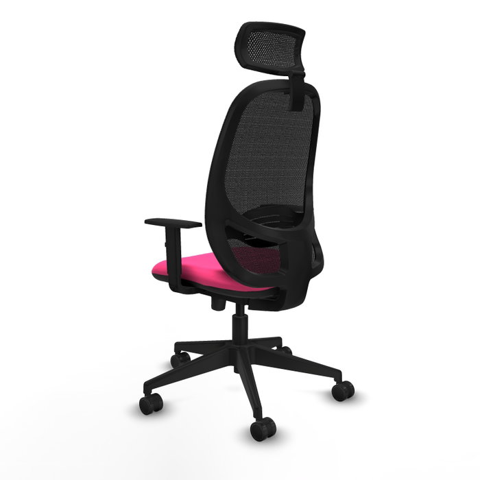 PIQUERAS Y CRESPO Silla de oficina Cilanco con mecanismo Sincro/Traslack, Rosa y Negro PIQUERAS Y CRESPO Silla de oficina Cilanco con mecanismo Sincro/Traslack, Rosa y Negro