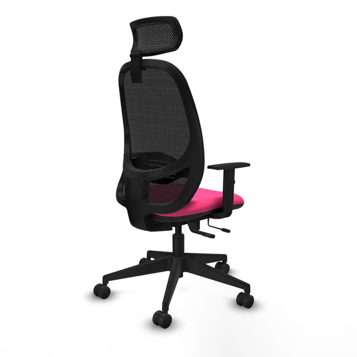 PIQUERAS Y CRESPO Silla de oficina Cilanco con mecanismo Sincro/Traslack, Rosa y Negro PIQUERAS Y CRESPO Silla de oficina Cilanco con mecanismo Sincro/Traslack, Rosa y Negro