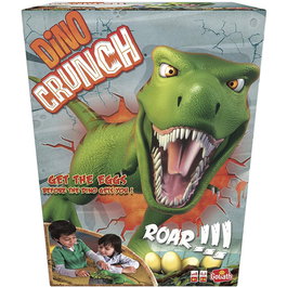 Goliath Juego de Mesa Dino Crunch con Dinosaurio T-Rex y Huevos de Colores, Juguete Educativo para Niños de 4 Años o Más, PEGI 4