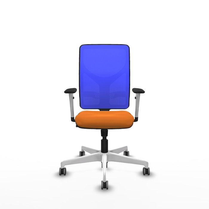 PIQUERAS Y CRESPO Silla de oficina Motilla con mecanismo Sincro, Naranja y Azul PIQUERAS Y CRESPO Silla de oficina Motilla con mecanismo Sincro, Naranja y Azul